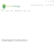 Tablet Screenshot of greenspot-construction.com